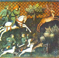 Gothic Miniature Art - Livre de la Chasse de Gaston Phoebus