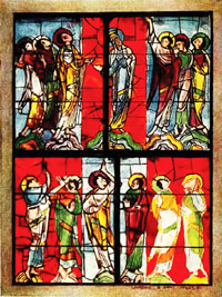 Stained glass painting