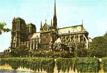 Flying Butresses-Notre Dame Cathedral In Paris