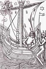 Medieval Merchants-Merchants Vessel In A Storm-15th Century