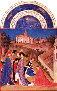 Medieval Illuminated Manuscript - The Riches Heures of Duke of Berry
