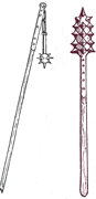 Medieval Warfare Weapons-Holy Water Sprinkler And Mace